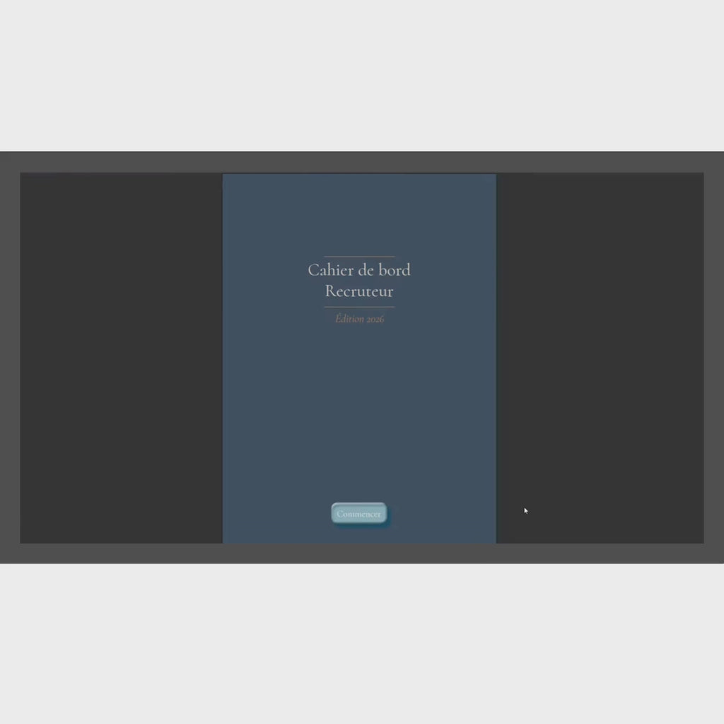 Interface de Flux Recrutement – Cahier de Bord ( Version Digitale Interactif)