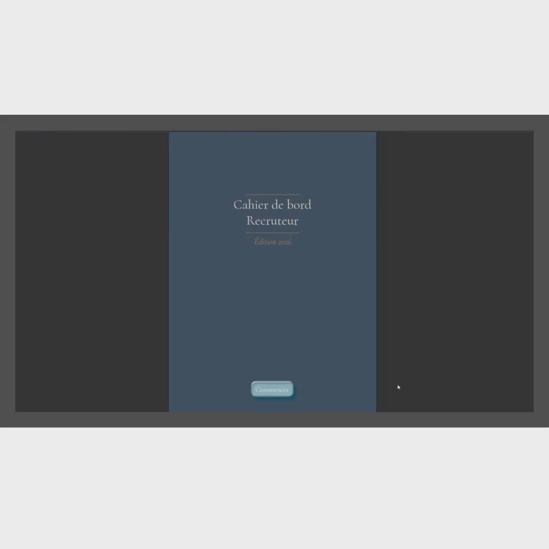 Interface de Flux Recrutement – Cahier de Bord ( Version Digitale Interactif)